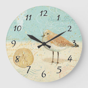 Relógio Grande Vintage French Sand Piper