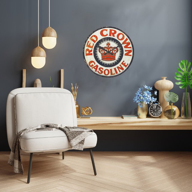 Relógio Grande Vintage Gasolina Wall Clock (Criador carregado)