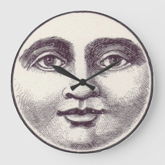 Relógio Grande Vintage homem na lua de cheio