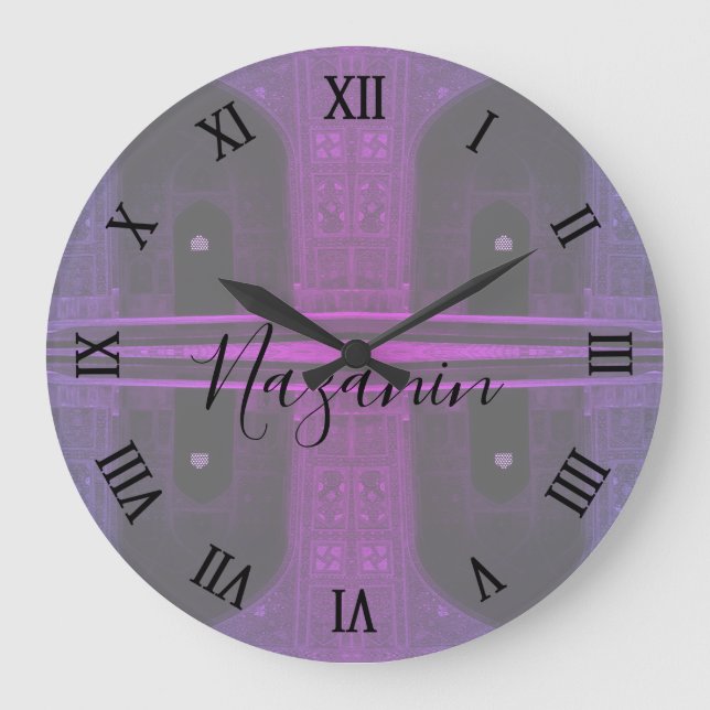 Relógio Grande Vintage Iran Isfahan west iwan Imam (Frente)