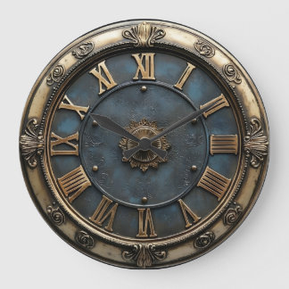 Relógio Grande Vintage Latin round