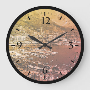 Relógio Grande Vintage Mônaco Monte Carlo Visão geral Jigseru Puz