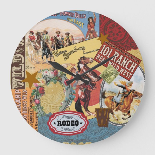 Relógio Grande vintage ocidental moderna (Frente)