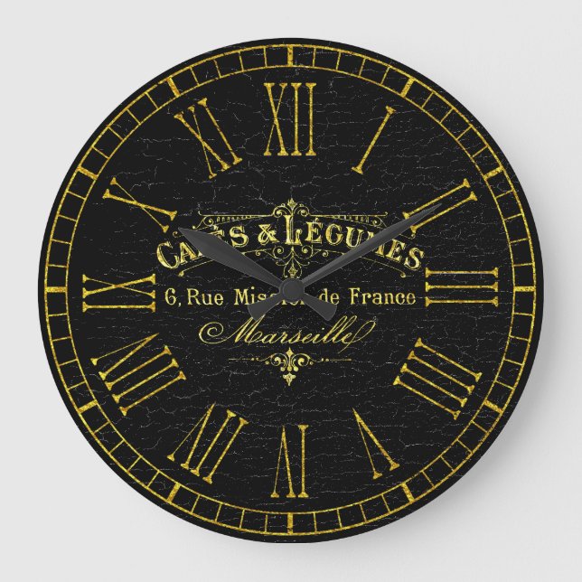Relógio Grande Vintage Olha Café Francês (Frente)