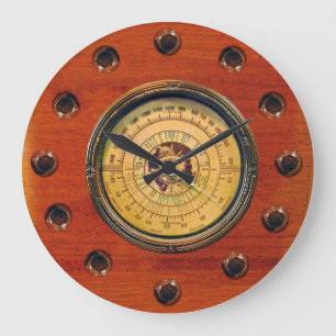 Relógio Grande Vintage Radio Design Wall Clock