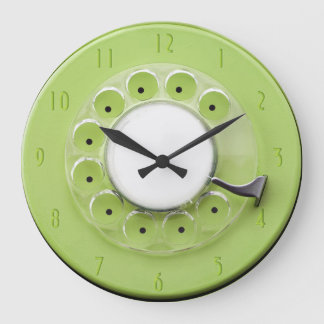 Relógio Grande Vintage Rotary Dial Novelty Wall Clock
