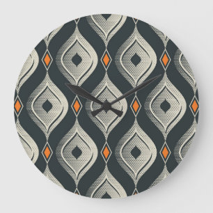 Relógio Grande Vintage Seamless Classic Pattern Design