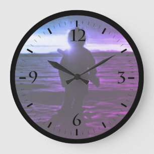 Relógio Grande Vintage USA Alaska eskimo hunimo sunset Watch