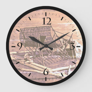 Relógio Grande Vintage USA Alaska Yukon, armadilha de peixes