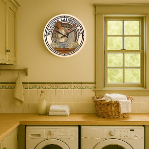 Relógio Grande Vintage Victorian Era Art Nouveau Laundry