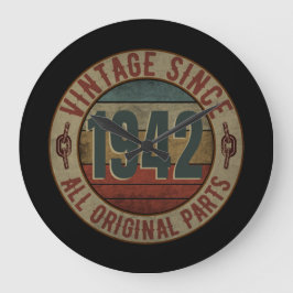 RELÓGIO GRANDE VINTAGEM DESDE 1942 TODAS AS PARTES ORIGINAIS