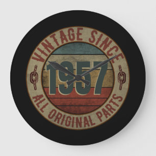 RELÓGIO GRANDE VINTAGEM DESDE 1957, TODAS AS PARTES ORIGINAIS