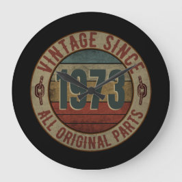 RELÓGIO GRANDE VINTAGEM DESDE 1973 TODAS AS PARTES ORIGINAIS