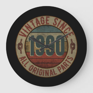 RELÓGIO GRANDE VINTAGEM DESDE 1990, TODAS AS PARTES ORIGINAIS.