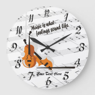 Relógio Grande Violino - que sentimentos soam como o pulso de