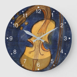 Relógio Grande Violino surrealista