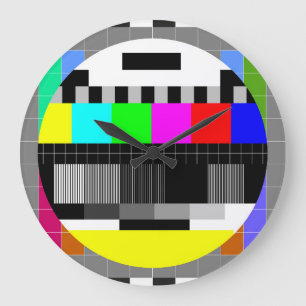 Relógio Grande Visão geral de ausência de sinal da TV retrô.