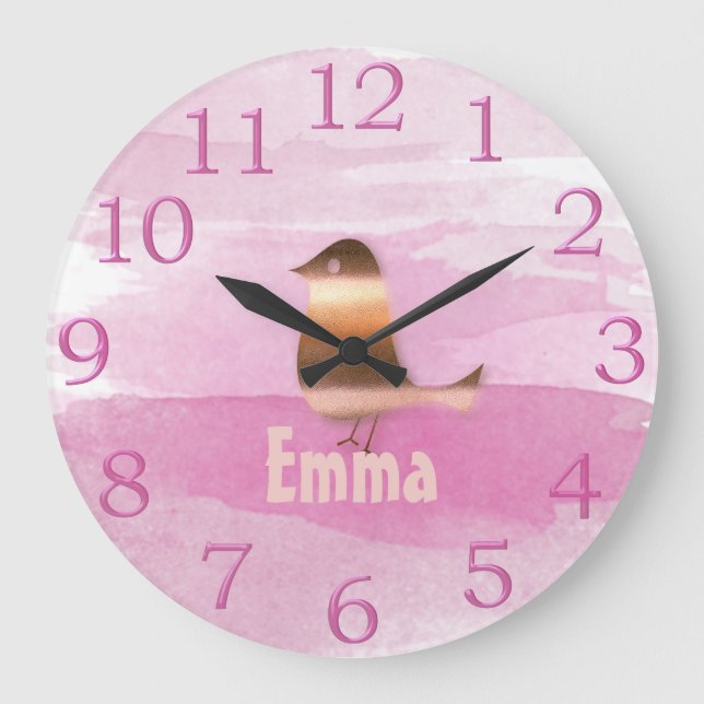 Relógio Grande Visita de Feriados Dourados (Frente)