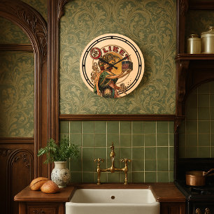 Relógio Grande Vitoriano Era Art Nouveau Bolachas Francesas Anúnc