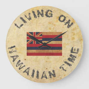 RELÓGIO GRANDE VIVENDO NO HAWAIAN TIME