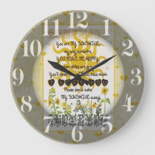 Relógio Grande Você é minha luz do sol