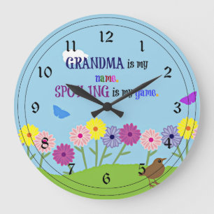 Relógio Grande Vovó é o meu nome. Mal-estar é o meu Jogo.