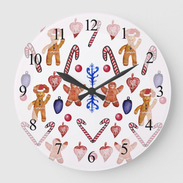 Relógio Grande Wall Clock Sweet Christmas (Frente)