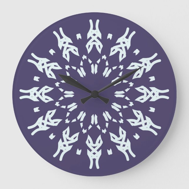 Relógio Grande Wall Clock, um elegante design clássico multicolor (Frente)