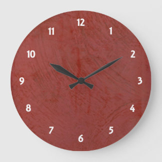 Relógio Grande Wallclock Redondo de Faux de Plaster Veneziano Ver