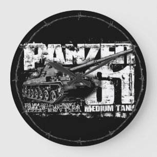 Relógio Grande Wallclocks Panzer 61