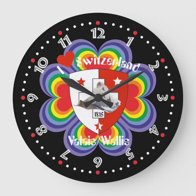 Relógio Grande Wallis Valais Schweiz Suisse Uhr (Frente)