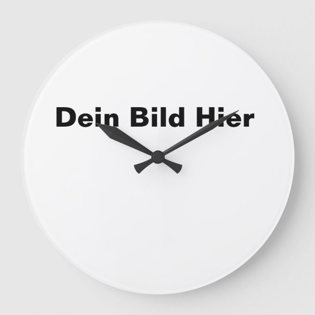 Relógio Grande Wanduhr mit deinem Bild selbst gestalten (Frente)