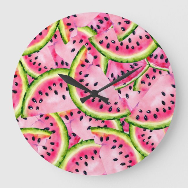Relógio Grande Watermelon Surprise Wall Clock (Frente)