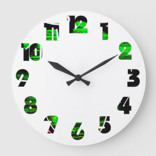 Relógio Grande Wcn de Sobreposição de Número do Grafite 18