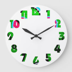 Relógio Grande wcn de Sobreposição do Número do grafite 12