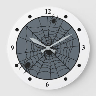 Relógio Grande Web de aranha brincalhão com cor pequena do