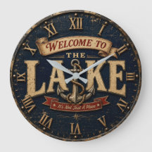 Welcome to the Lake House Rustic Vintage Nautical