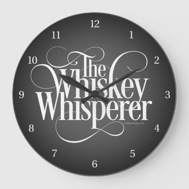 Relógio Grande Whisperer Whiskey (Frente)