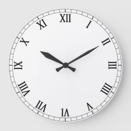 Relógio Grande White Attrative personalizável