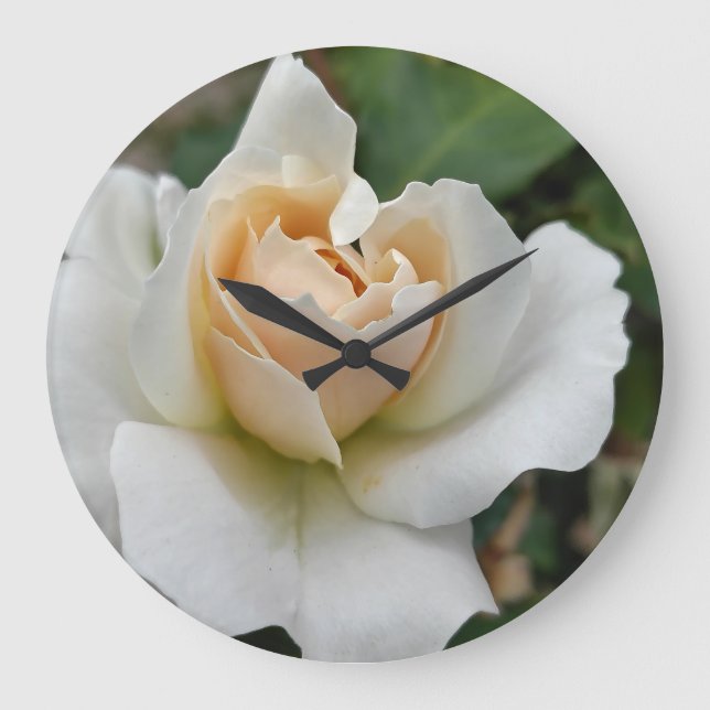 Relógio Grande White Rose (Frente)