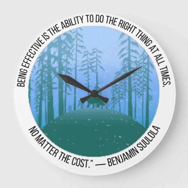 Relógio Grande White Wolves Guild Clock (Frente)