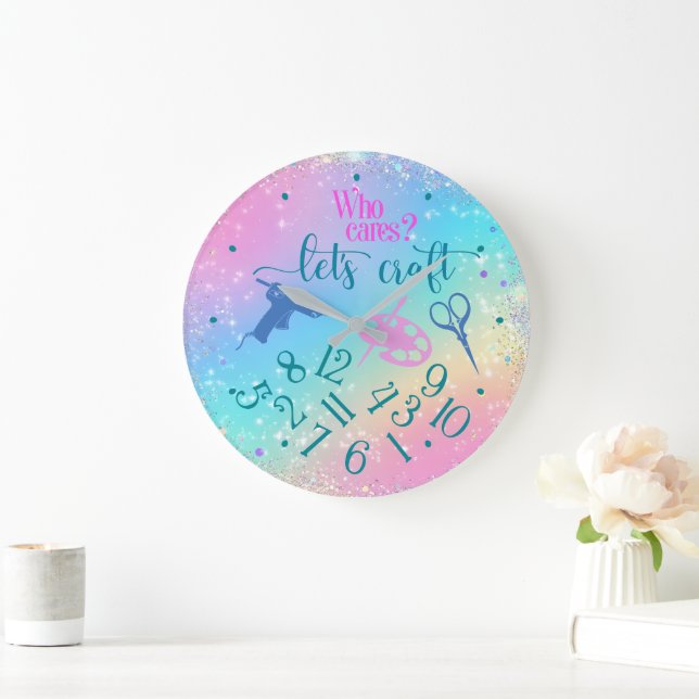 Relógio Grande Who Cares  (Lar)