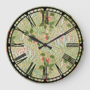 Relógio Grande William Morris Pattern Wall Clock