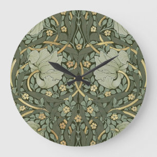Relógio Grande William Morris Pimpernel Vintage Padrão Grande Cl