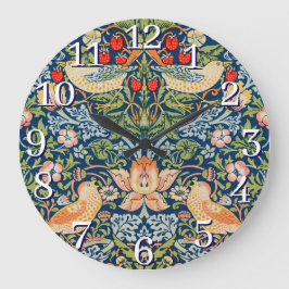 Relógio Grande William Morris Strawberry Thef Wall Clock