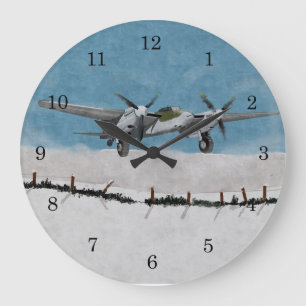 Relógio Grande Winter Mosquito 1944 Wall Clock