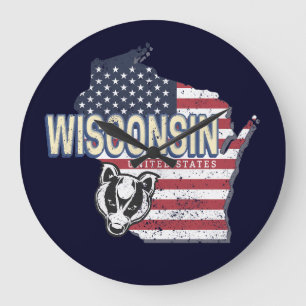 Relógio Grande Wisconsin Estados Unidos - Estado Unidos - Mapa Vi