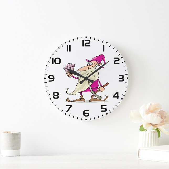 Relógio Grande Wizard Gnome with Large Diamond Gemstone (Criador carregado)