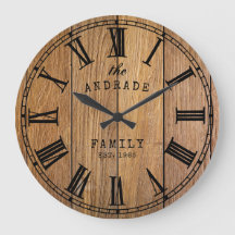 Wood Barn Rustic Family Name Farmhouse Year Wooden