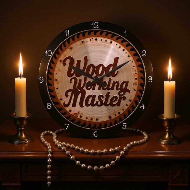 Relógio Grande Wood Working Master Carpenter's Saw  (Criador carregado)